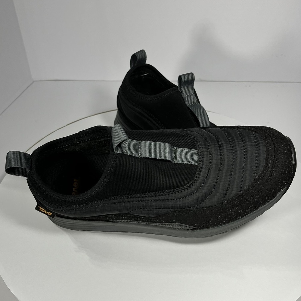 Teva ReEMBER Vistaverse Shoes Women 8.5 Black New Slip On Quilted
